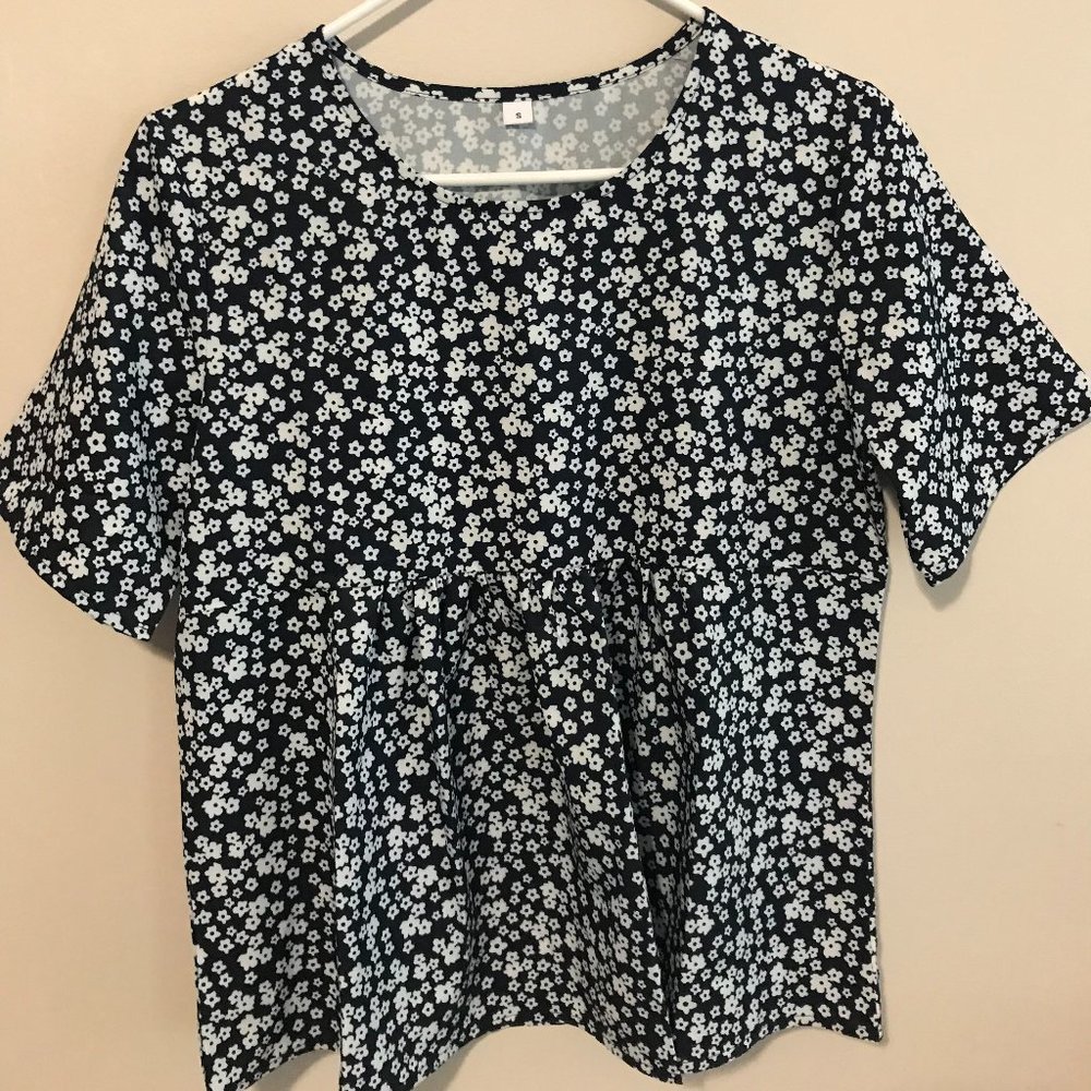 Arcoho short sleeved blouse